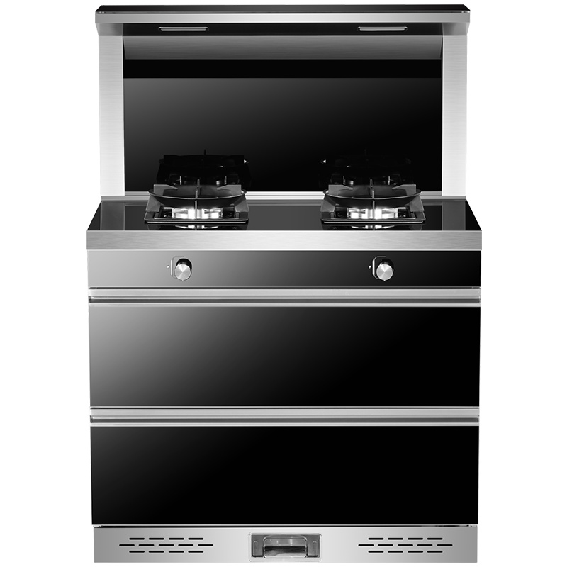 欧诚L55-2双电机大吸力家用集成灶一体灶具抽油烟机燃气灶消毒柜侧吸下排式环保灶天然气/液化气/人工煤气