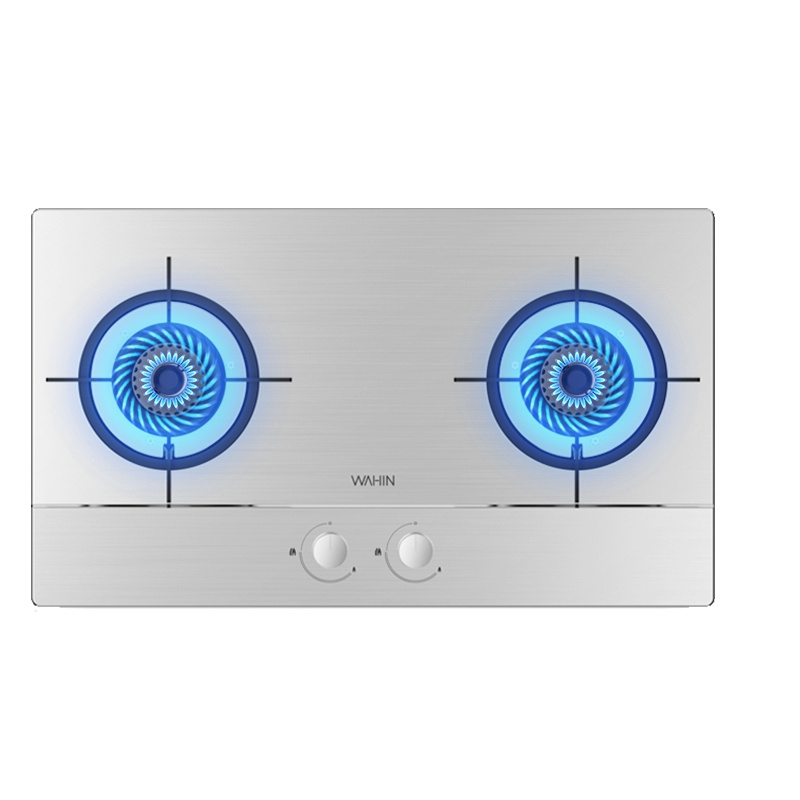 美的出品WAHIN华凌燃气灶JZY-HQ6 家用大火力不锈钢面板燃气灶 4.5KW猛火一级能效灶具 液化气灶具