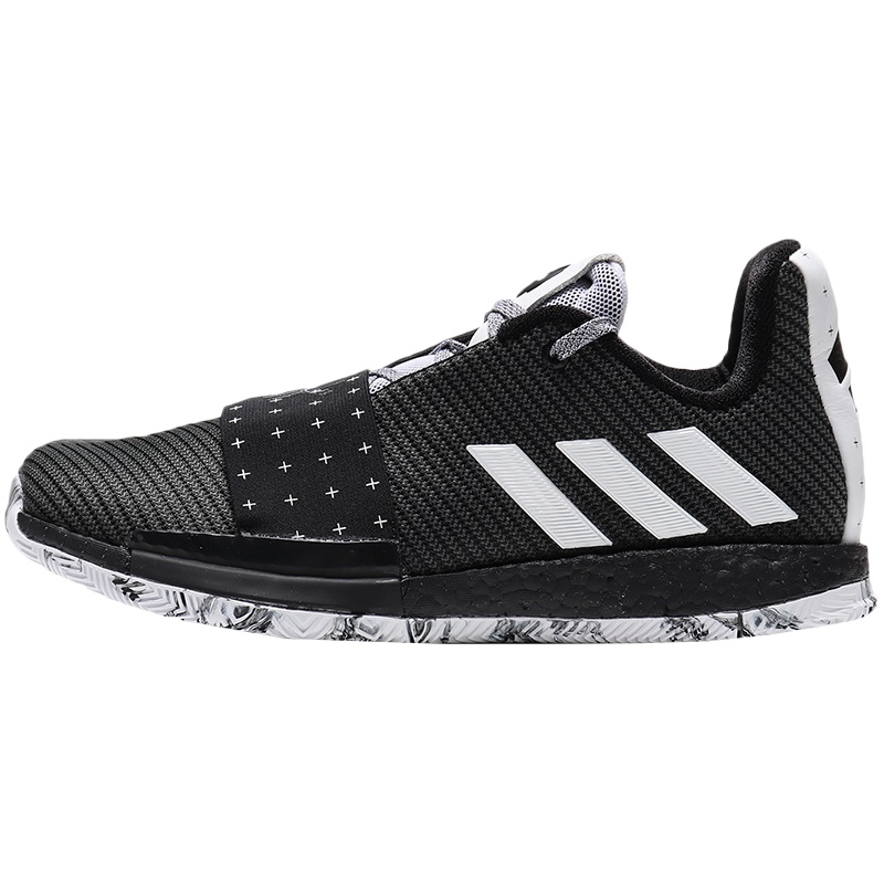 【自营】adidas男鞋篮球鞋哈登3HARDEN VOL.3比赛训练运动鞋G54766 G54766黑色+白色+铁灰