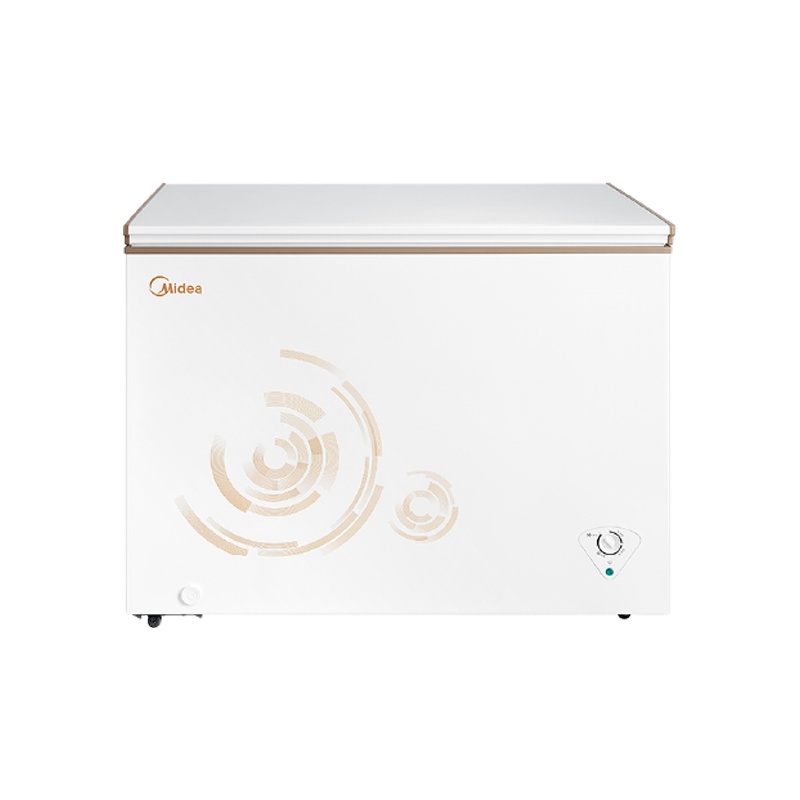 美的(Midea) BD/BC-301KM(E) 301升 顶开门卧式单温冷柜 大容量家用商用大型冰柜 冷藏冷冻转换柜