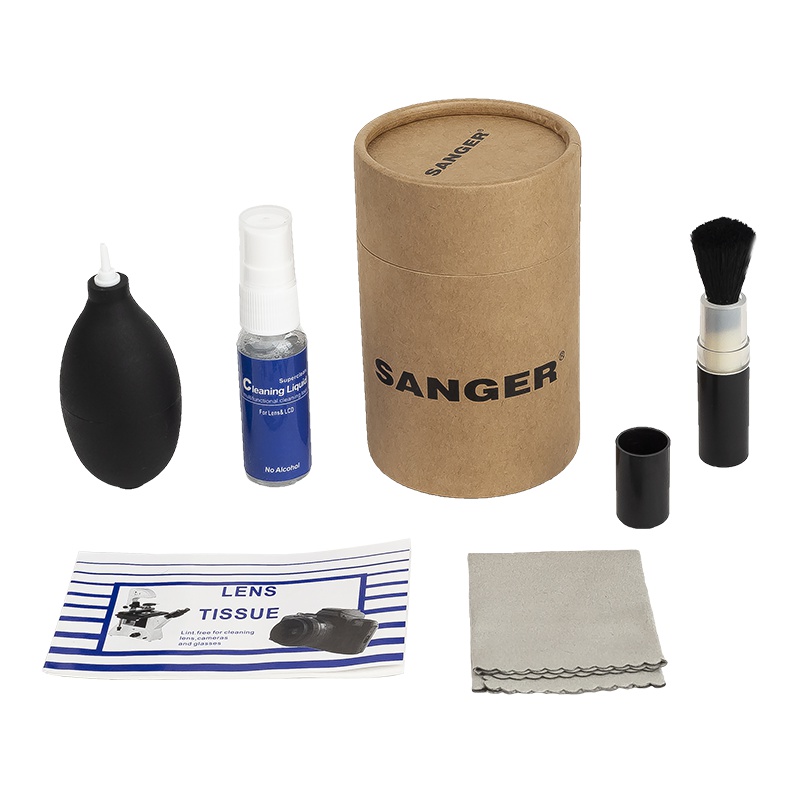 桑格(SANGER)数码相机清洁套装 气吹毛刷 镜头布 纸 清洁液 适用数码相机 电脑 显示屏 镜头清理