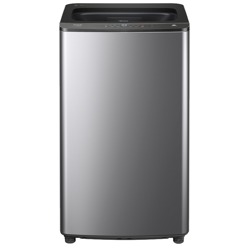 美的(Midea)新品10公斤直驱变频全自动波轮洗脱一体洗衣机 双水流 防缠绕 轻奢巴赫银 MB100VT70WDY