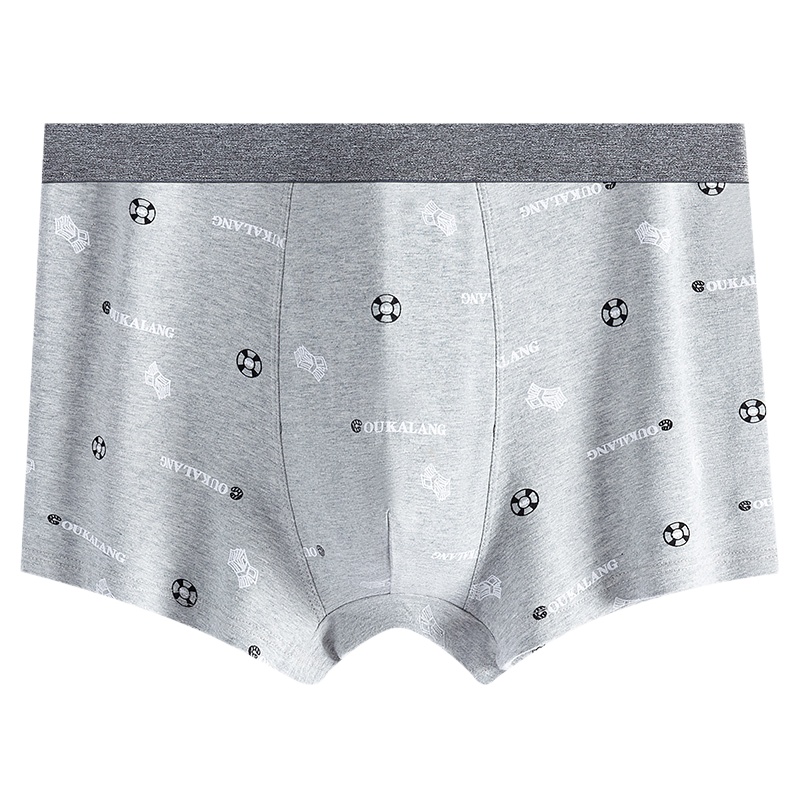 俞兆林内裤男士棉质透气平角裤衩夏季薄款潮流个性男生式运动四角短裤头