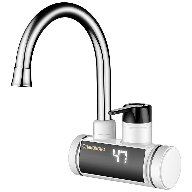 长虹电热水龙头速热即热式小厨宝冷热水家用厨房卫生间侧进水过水热安全耐用Y4基础款