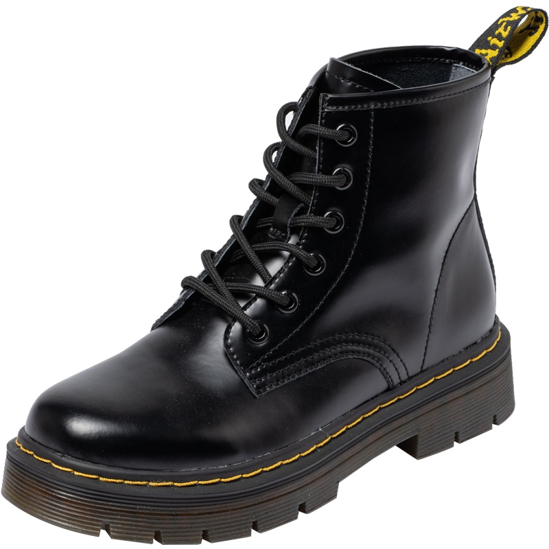 百田森六孔马丁靴女商场同款英伦风网红真皮短靴女_733