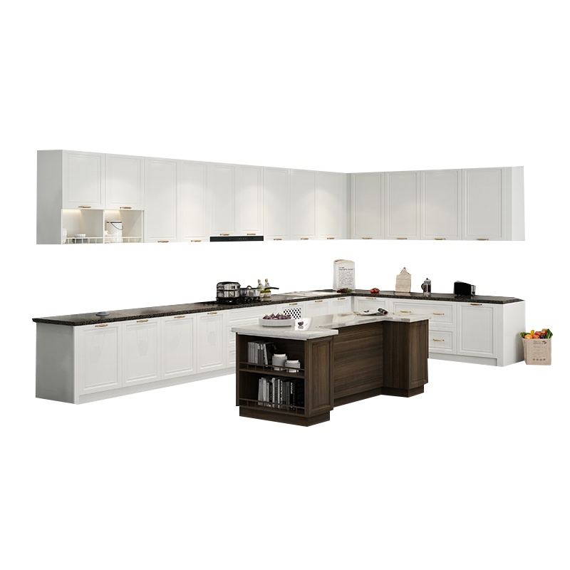 中铝绿萝美巢全屋定制橱柜 整体厨房橱柜定制铝制定制厨房橱柜定做 经典简欧厨房橱柜整体定制橱柜订做 定制诚意金非商品价格