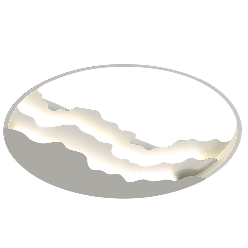 七只蚂蚁2020北欧LED卧室吸顶灯圆形客厅灯主卧新中式led圆形卧室客厅吸顶灯现代简约餐厅书房灯网红ins房间灯具JH