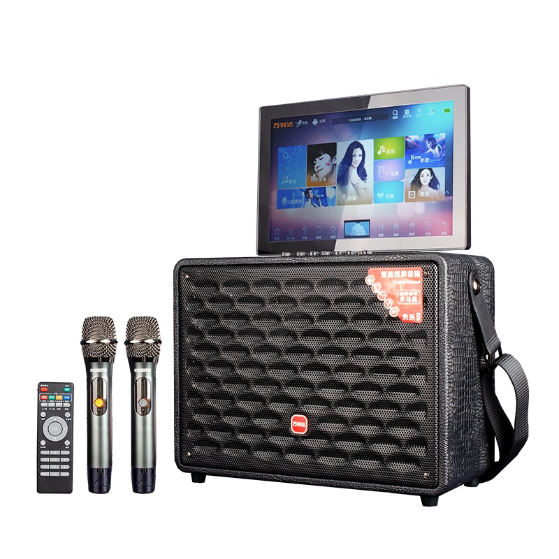 万利达 Malata M+9075 广场舞音响带屏幕折叠视频机室内户外便携式K歌音箱
