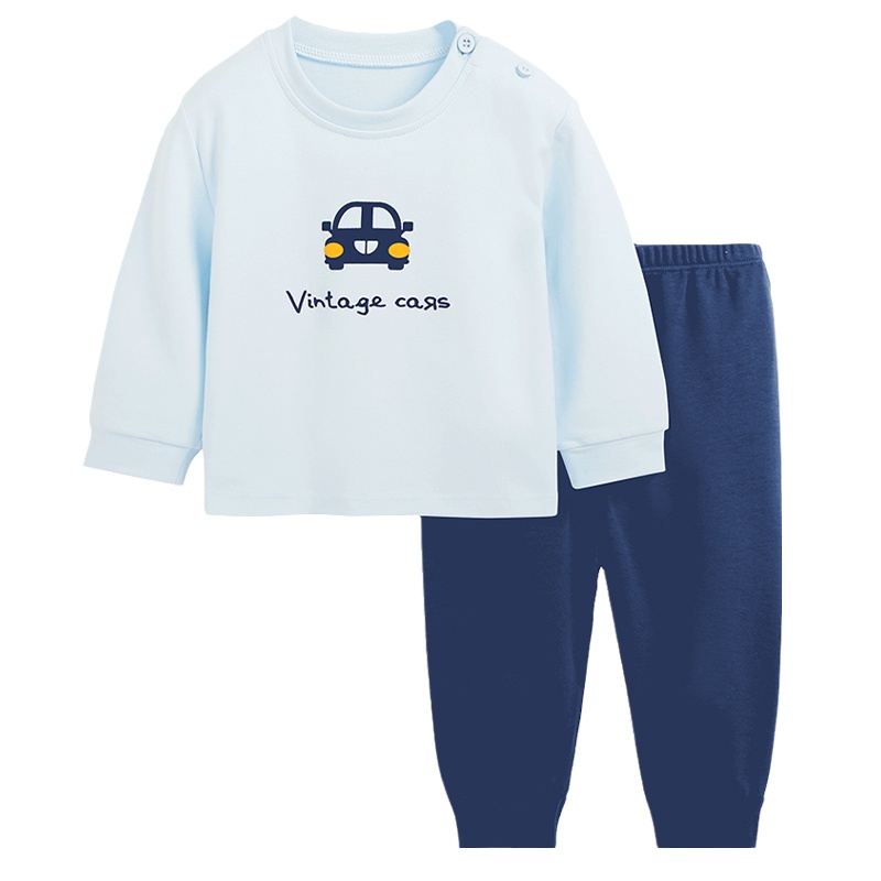 猫人儿童男内衣套装女童棉毛睡衣春秋保暖衣宝宝婴儿纯棉秋衣秋裤