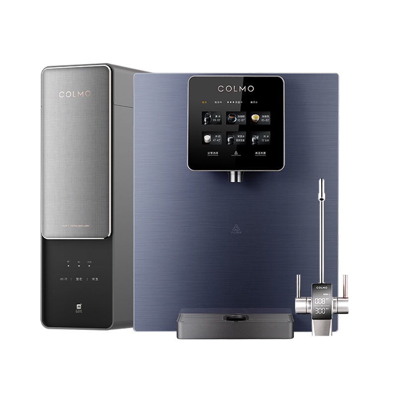 COLMO 净水器套装 饮水机 管线机 冷热直饮 800G大通量 RO反渗透滤芯 智能TDS水龙头 净水机D8+DA01