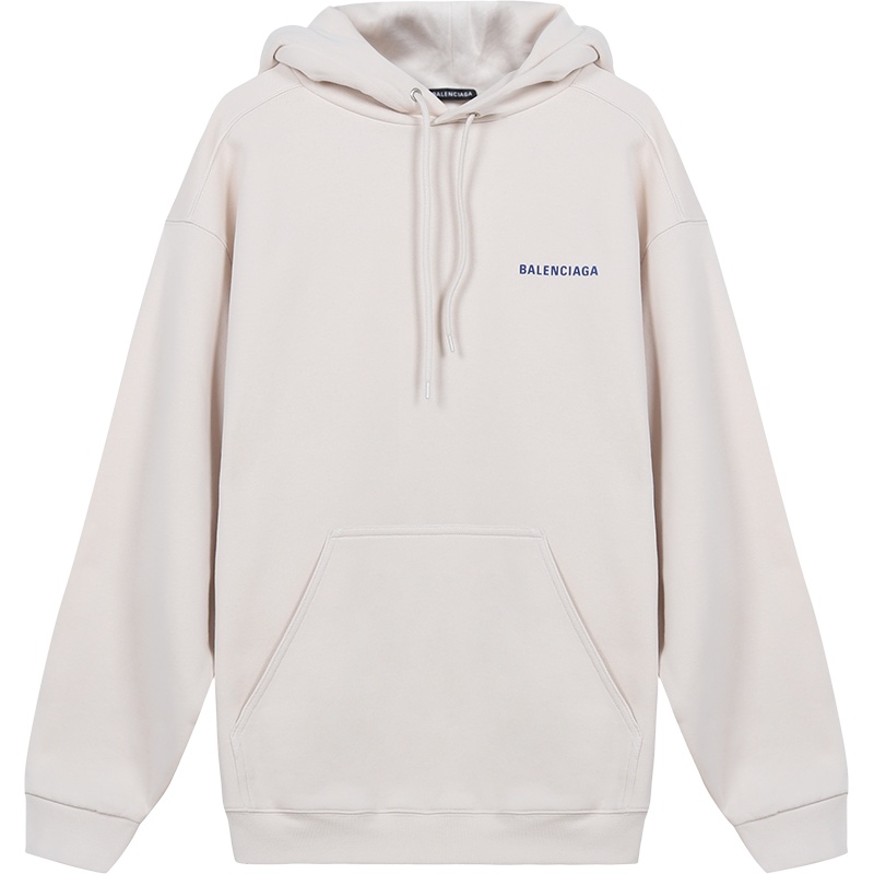 巴黎世家 BALENCIAGA 男士棉质加绒款连帽卫衣运动衫600583 TJVA8