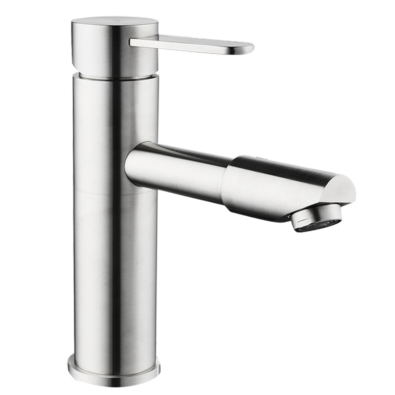 卫浴龙头面盆冷热水龙头304不锈钢台盆龙头加厚加高洗脸盆洗手盆龙头卫生间浴室柜龙头台上盆可旋转