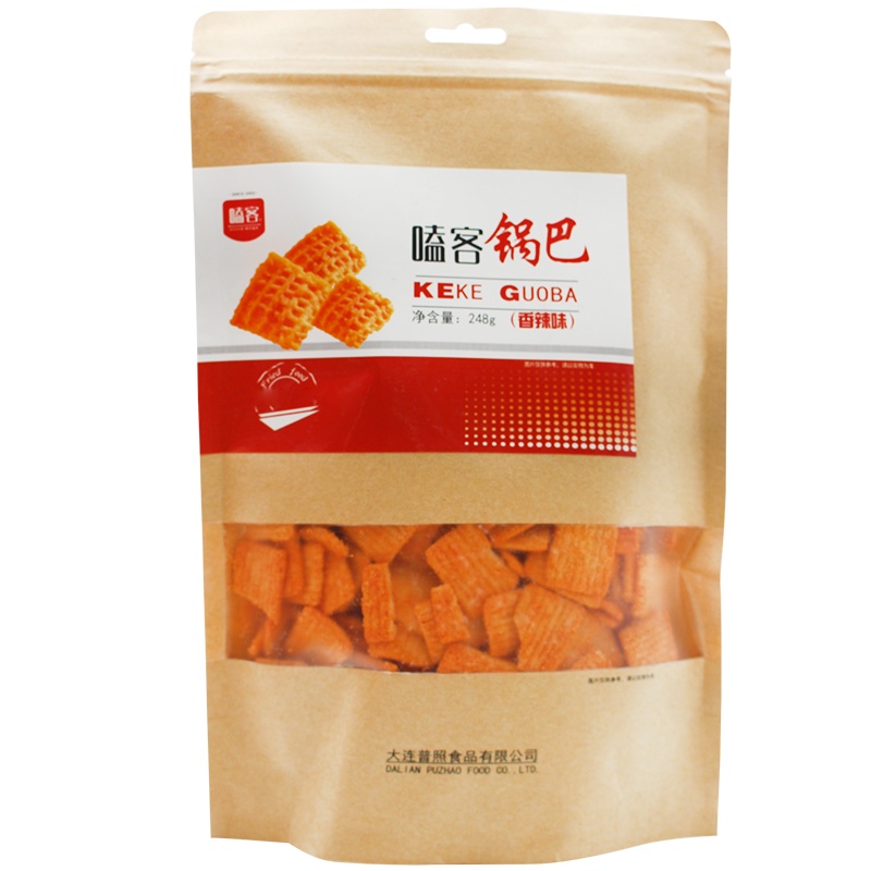 嗑客 老灶锅巴 香辣口味手工锅巴膨化食品休闲零食小吃特产248g*2