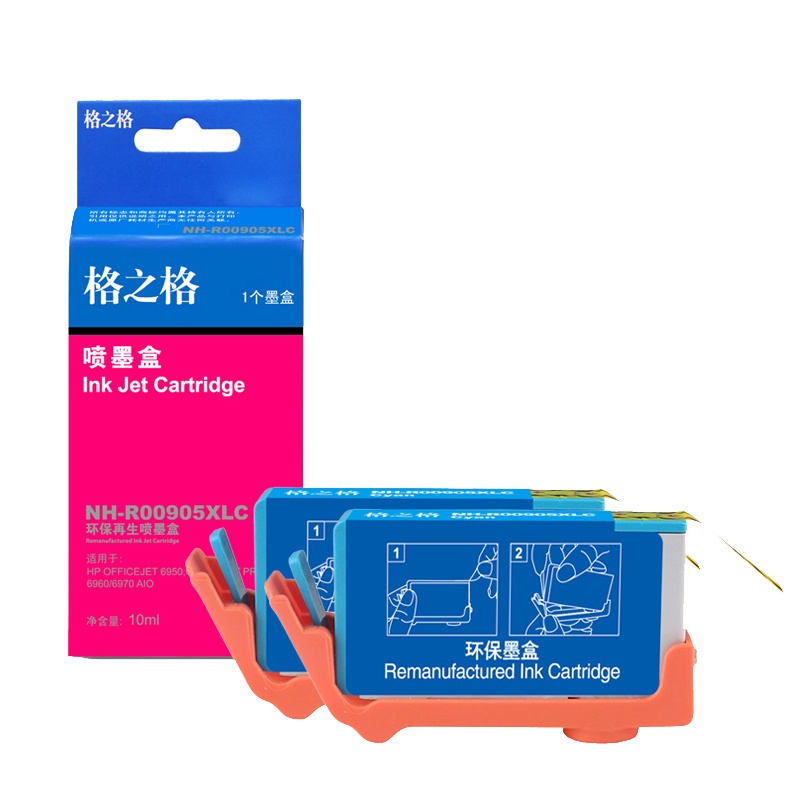 格之格(G&G)NH-R00905XLC双支装青色墨盒适用HP6950 officejet PRO6960/6970