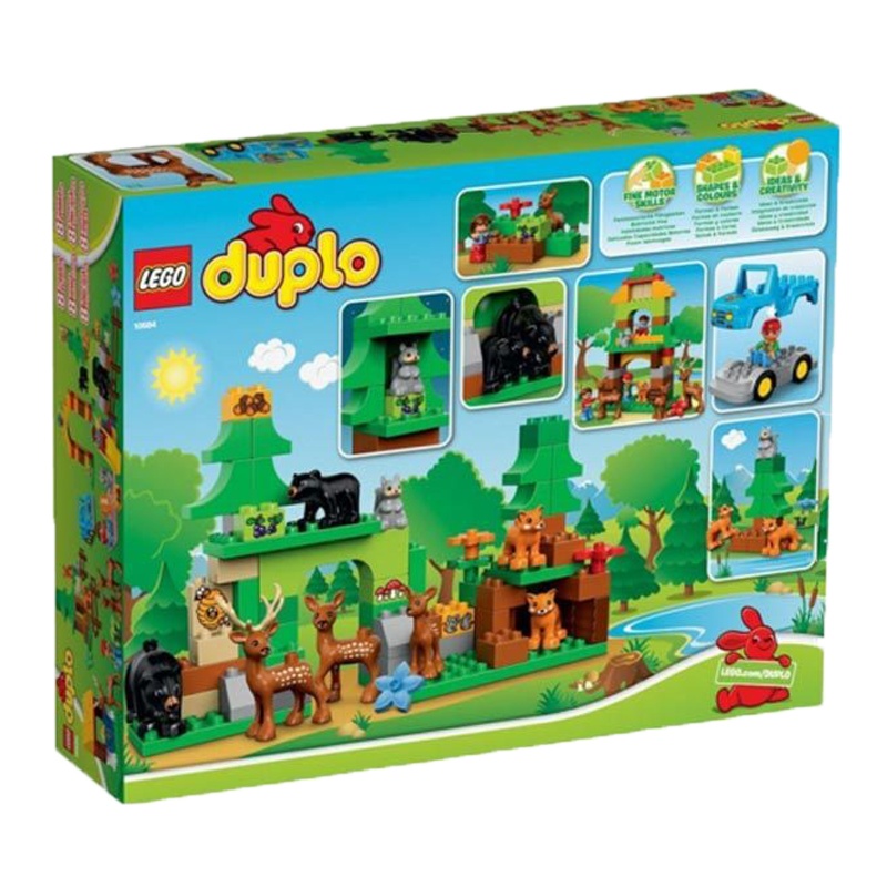 乐高（LEGO）Duplo得宝系列 森林主题野生公园 积木拼插塑料玩具10584 2-5岁 100-200块