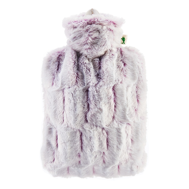 德国Hugo Frosch暖蛙注水热水袋暖手宝保暖防爆大号1.8LPVC材质长绒系列紫色