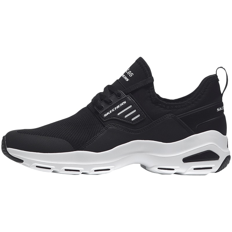 【自营】Skechers斯凯奇男休闲鞋D‘lites时尚懒人熊猫鞋52679 52679/BKW黑色+白色