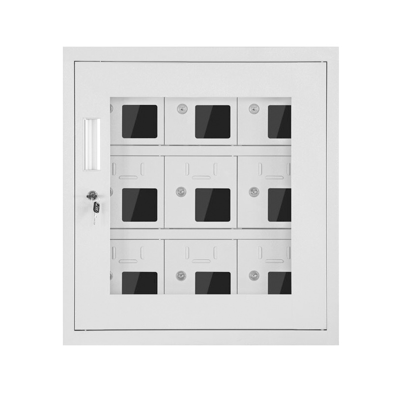 手机充电柜存放柜对讲机柜工厂医院学校手机存放收纳柜9门（带充电）