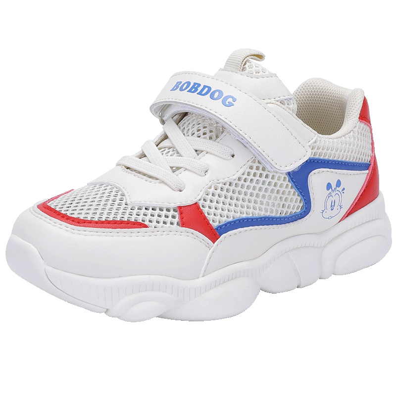 巴布豆童鞋儿童小熊鞋子运动鞋男童2019夏季网面透气网鞋女童