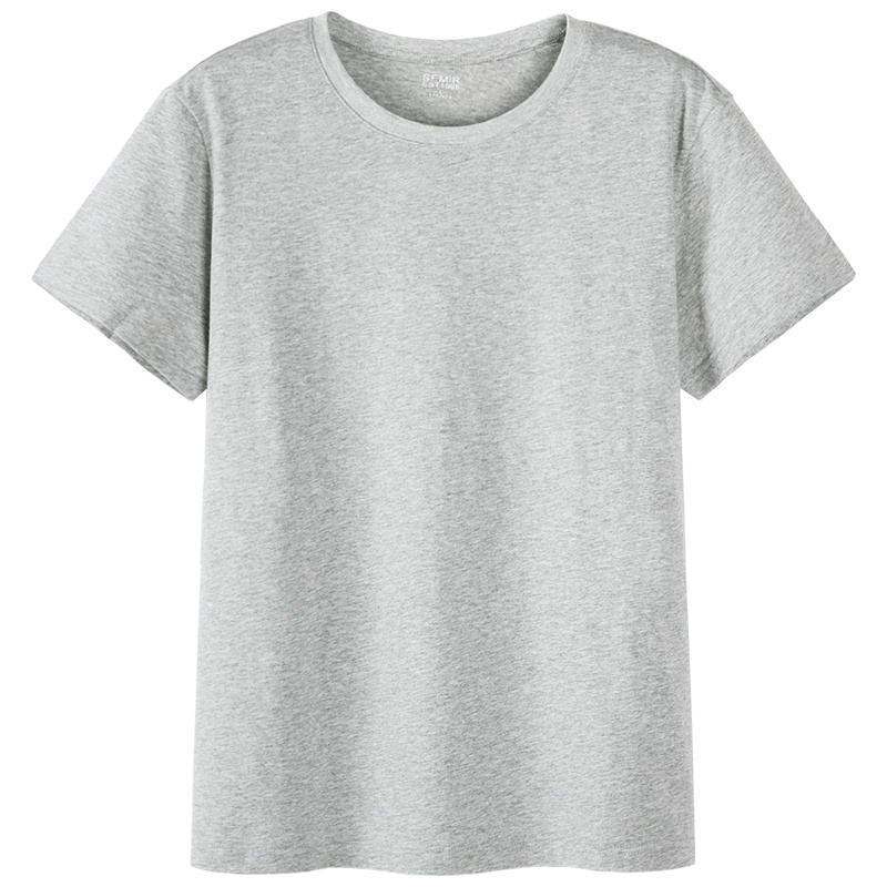 森马短袖T恤男夏季圆领体恤纯色休闲青少年上衣韩版潮