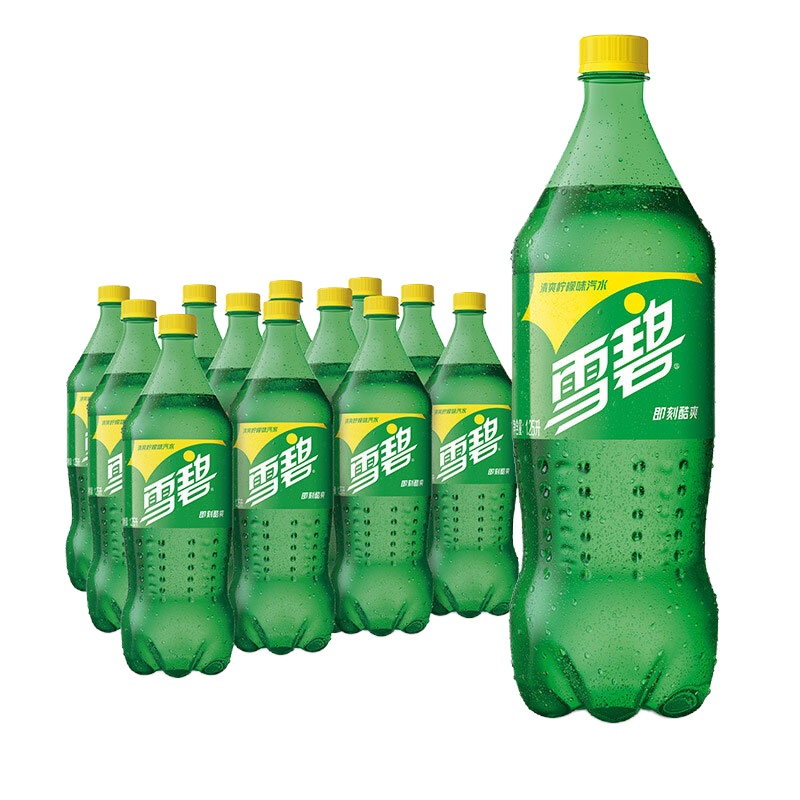 雪碧Sprite柠檬味汽水 碳酸饮料 1.25L*12瓶整箱装 可口可乐出品 新老包装
