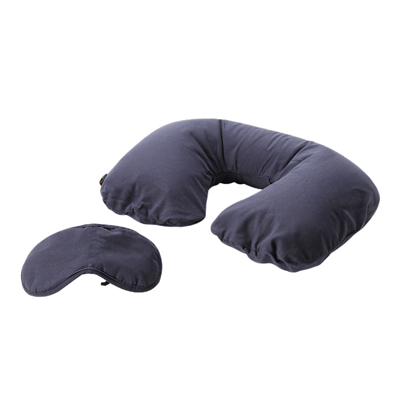 蓝旅（TRAVEL BLUE） 充气颈枕眼罩睡眠套装 脖子u型枕便携充气护颈枕 lt
