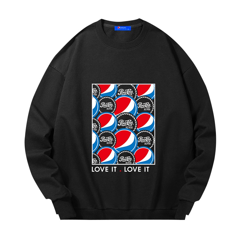 Pepsi/百事 男女同款休闲时尚潮流宽松卫衣BSW-2171加绒420克