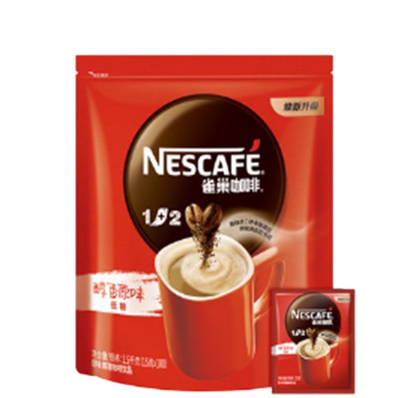 雀巢咖啡1+2原味三合一速溶咖啡粉100*15g 单位:包