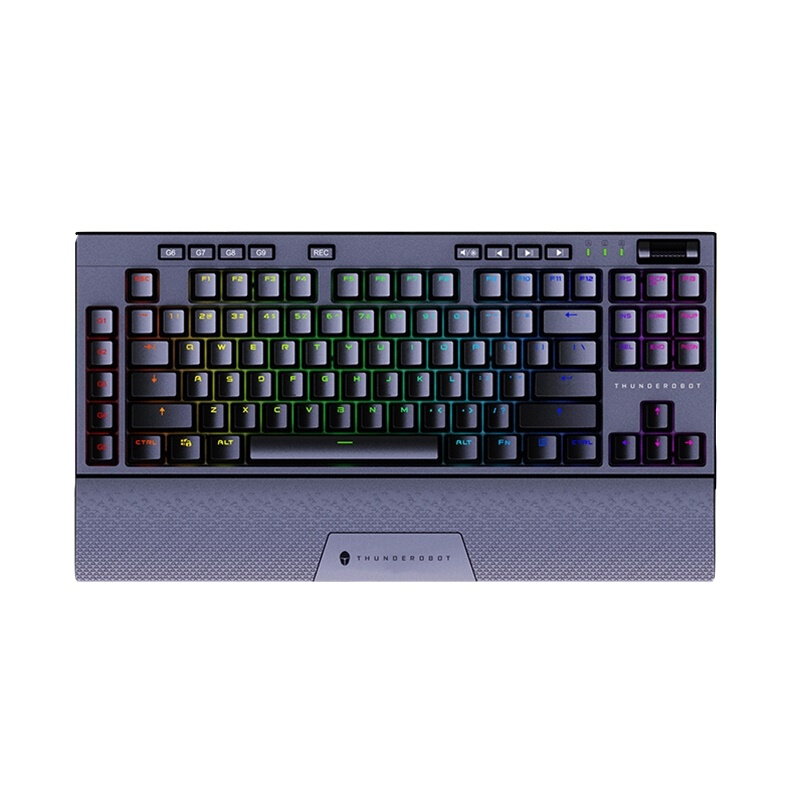 雷神(THUNDEROBOT)无线 游戏机械键盘 红轴KL30T全键无冲 抗压钢板 快久准脆精确制动 双接收器