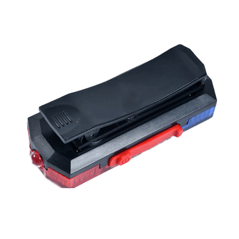 led 爆闪警示灯 防水 红蓝 充电试