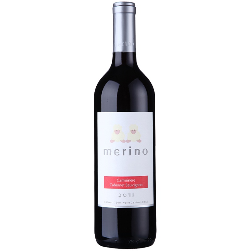 智利进口红酒 美丽羊赤霞珠佳美娜红葡萄酒750ml