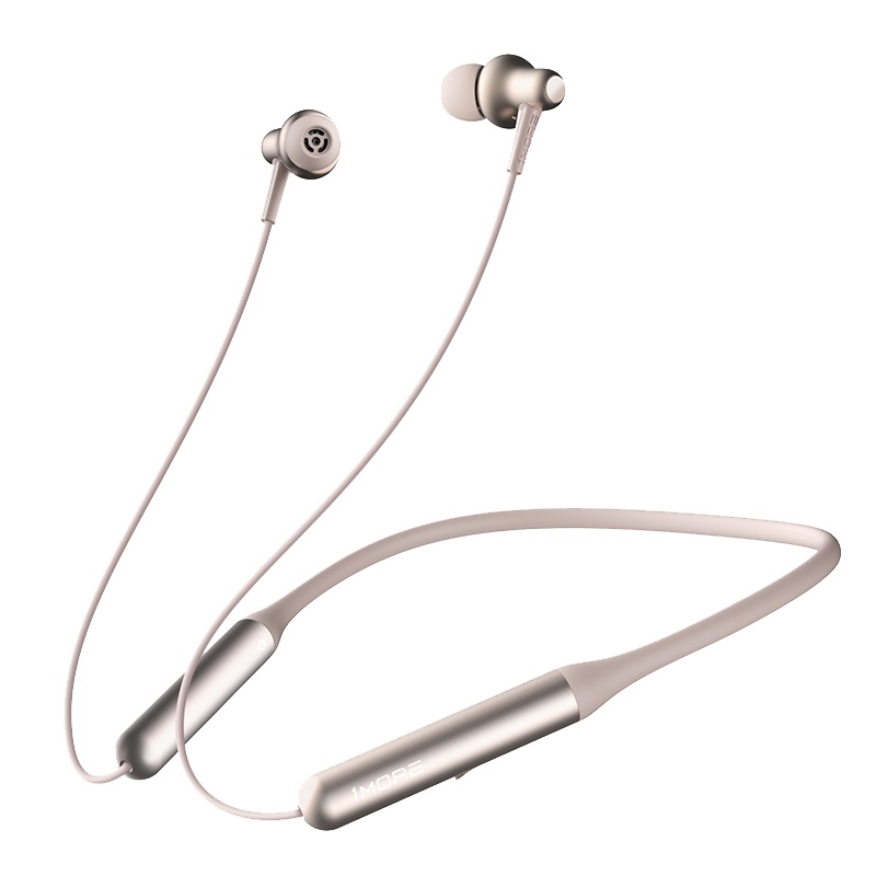 万魔(1MORE)StylishPro双动圈时尚蓝牙耳机 颈挂入耳式无线运动耳塞 防水防汗 ESD6001B 金色