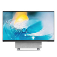 联想YOGA 27 可旋转27寸4K大屏智能投屏一体台式电脑(R5-5600H 16G 1T+256G)银色