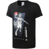 阿迪达斯男服短袖T恤米切尔漫画印花休闲运动服FM4761