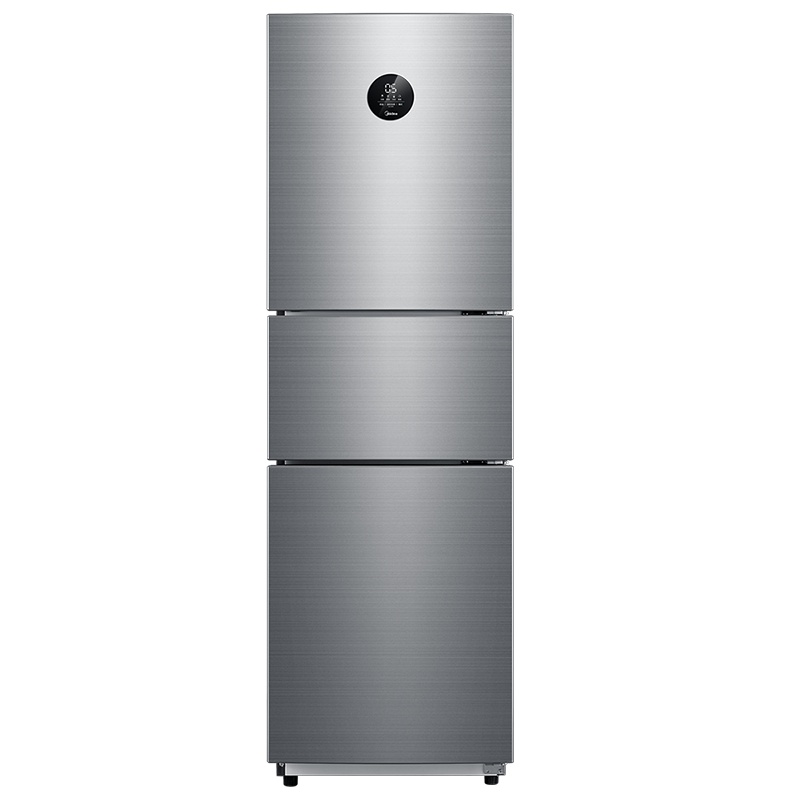 美的(midea)260升小型家用智能冰箱双变频一级能效大眼萌星际银BCD-260WTPZM(E)