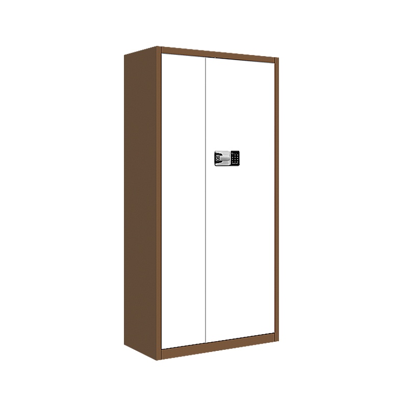 保密柜 智能指纹锁 电子密码锁档案柜 保险柜资料柜 白咖色通体保密柜