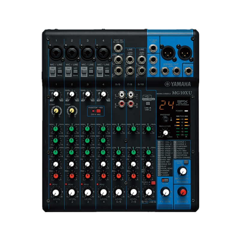 雅马哈(YAMAHA)MG10XU 带USB效果器10路调音台 专业音响设备模拟调音台 带USB效果器 金属其他材质