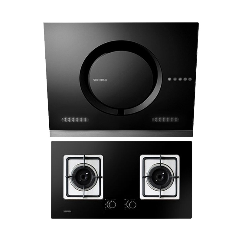 思品吸油机灶具套装抽油烟机燃气灶套餐嵌入式厨电侧吸烟机煤气灶组合经典款