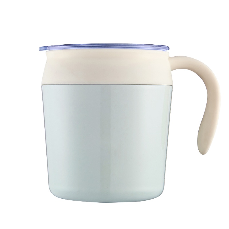 威尔斯办公杯 10404BWEB-300GN 商务水杯手柄保温杯绿色 300mL (单位:个)