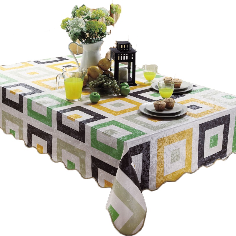 knowll 桌布环保pvc西餐桌布防水免洗防油酒店台布茶几盖布 彩色格子