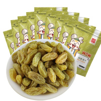一品巷子新疆绿葡萄干100g*9袋果干蜜饯休闲食品零食小吃网红女生