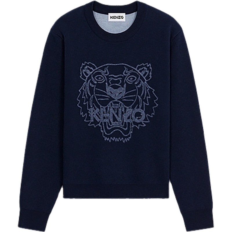 高田贤三 KENZO 女士羊毛/混纺圆领长袖针织衫羊毛衫毛衣FB6 2PU645 3XA