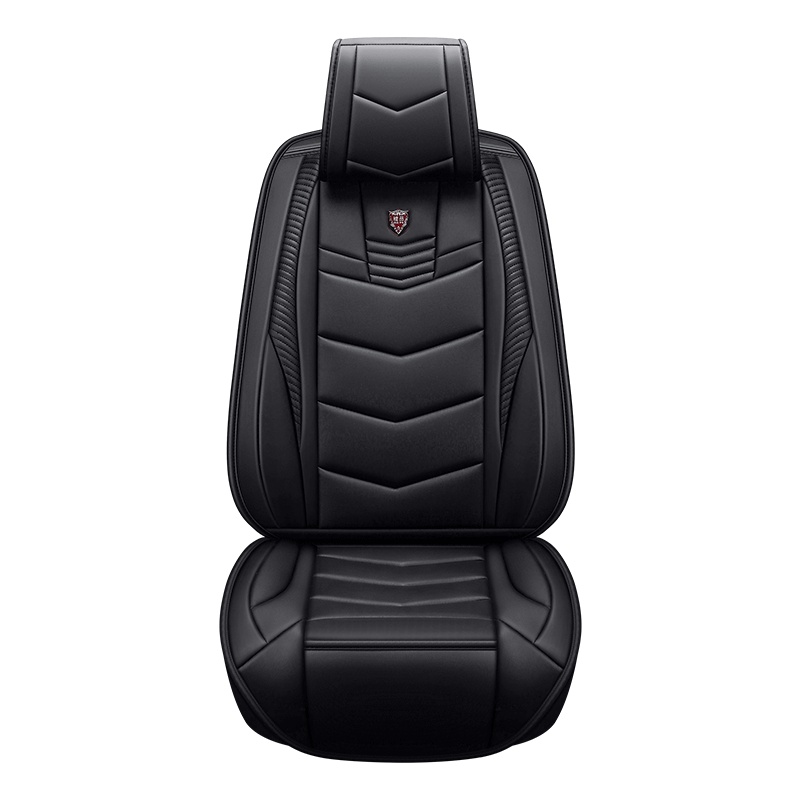 汽车坐垫四季通用大包围座垫套全包围皮革座套英朗卡罗拉迈腾雅阁宝来奇骏博越多种车型通用 I-80870-B 神秘黑