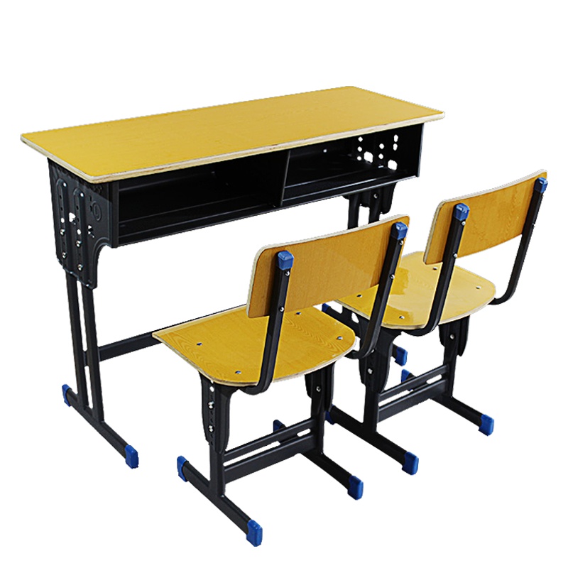 【红心家居】课桌椅加固培训桌椅可升降双人简约学习书桌学习桌椅