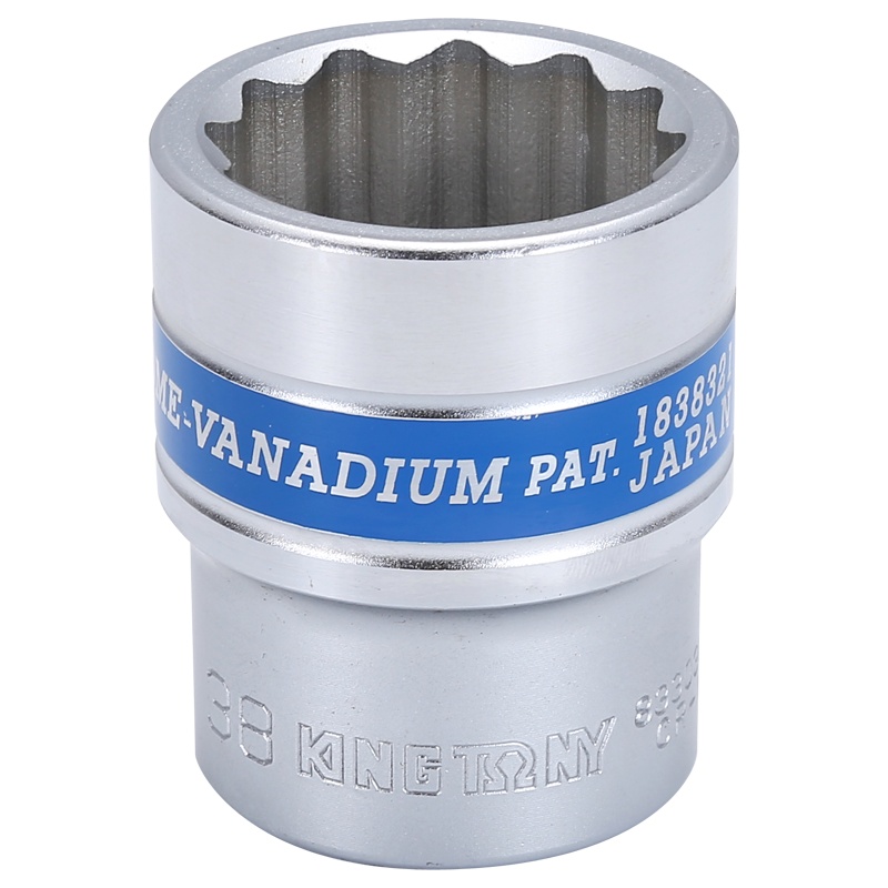 藍帶 1"DR.手动标准十二角套筒 833038M