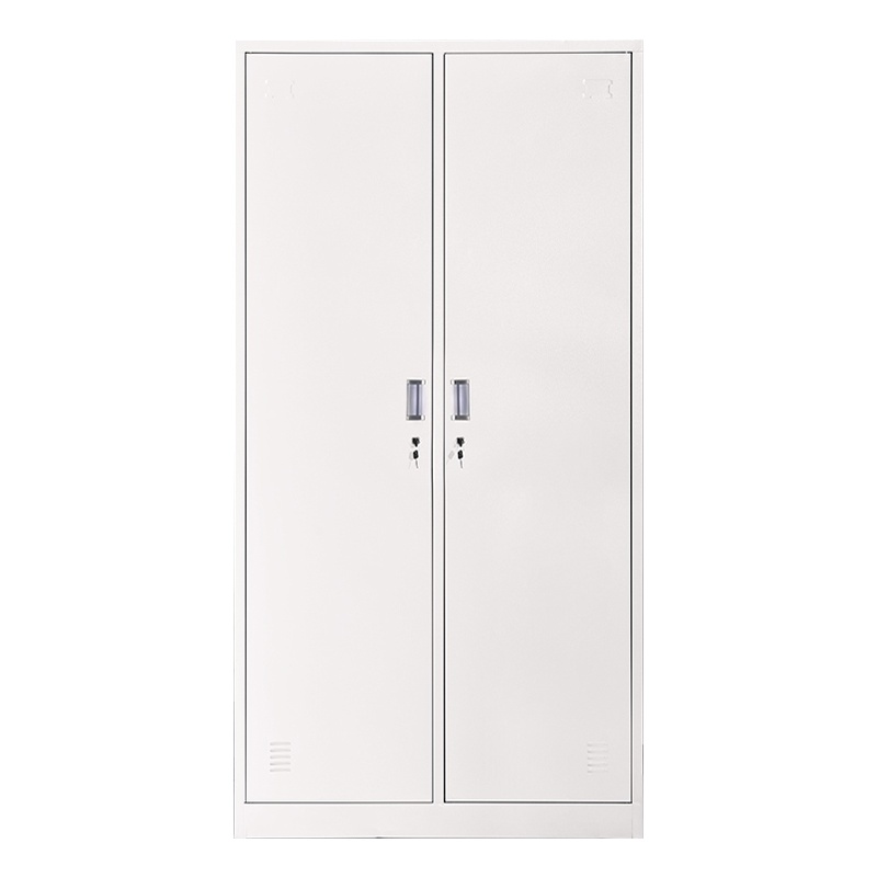 铭威盾加厚二门钢制更衣柜员工柜铁皮职工储物柜带锁存包柜鞋柜多门柜子二门钢制更衣柜