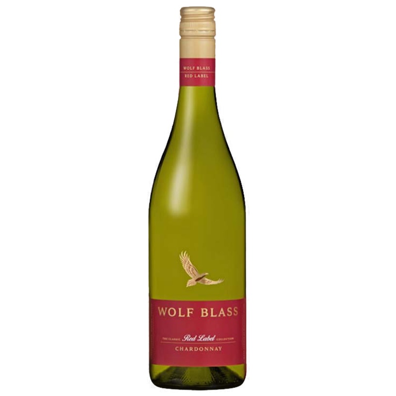 纷赋(Wolf Blass) 红牌霞多丽白葡萄酒750ml 红酒 澳大利亚进口 [富邑旗下]