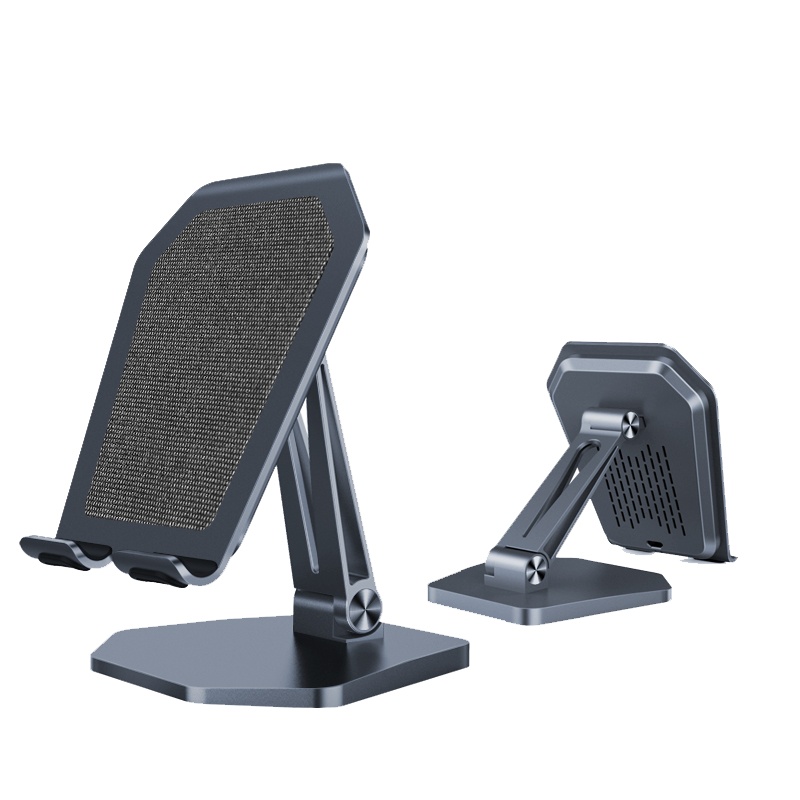 zoyu 手机懒人支架桌面金属通用简约折叠式小巧ipad支撑架子无线充电平板电脑看电影神器电视直播视频创意便携配件