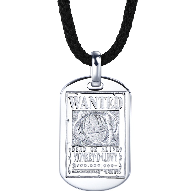 周生生(CHOW SANG SANG)航海王银925one piece海贼王路飞令项链90516N定价