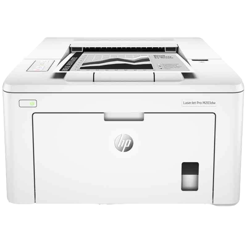 惠普(HP) LaserJet M203dw A4黑白激光打印机(自动双面 无线打印)